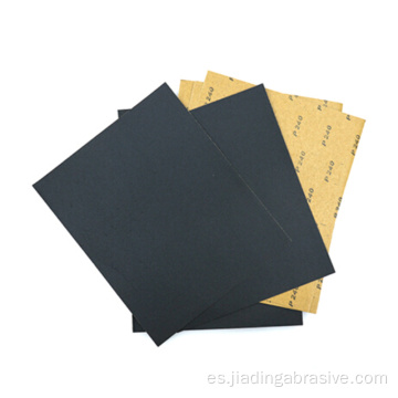 papel de lija húmedo hojas de lija impermeables 9 * 11 pulgadas negro